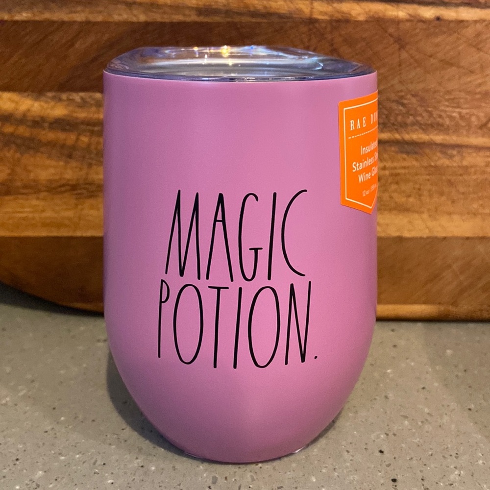 Rae Dunn Magic Potion Insulated Stainless Steel Wine Glass Tumbler